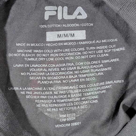 Fila Mountain Vista Tee Dark Grey Heather M NWT - Picture 7 of 10